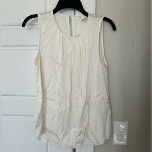 H&M white silky tank top